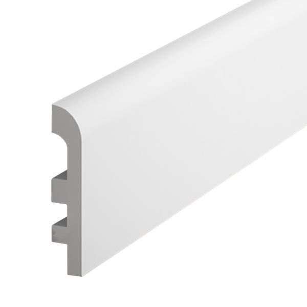 PROVISTON | Sockelleiste "NE355" | 20 x 97 x 2000 mm | Weiß | Fußleiste | Kabelkanal | Hochwertig PROVISTON | Sockelleiste "NE355" | 20 x 97 x 2000 mm | Weiß | Fußleiste | Kabelkanal | Hochwertig