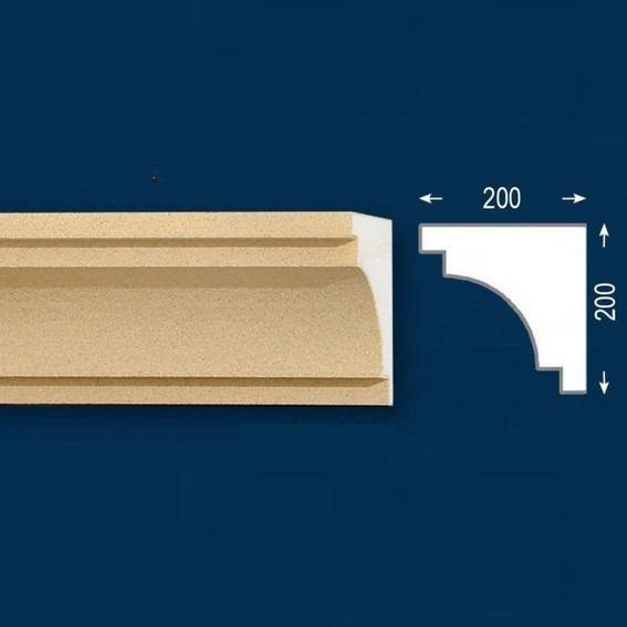 Wiesemann | Fassadenelement &quot;FP31-b&quot; | Endstück links | Fassadenstuck | Beschichtet