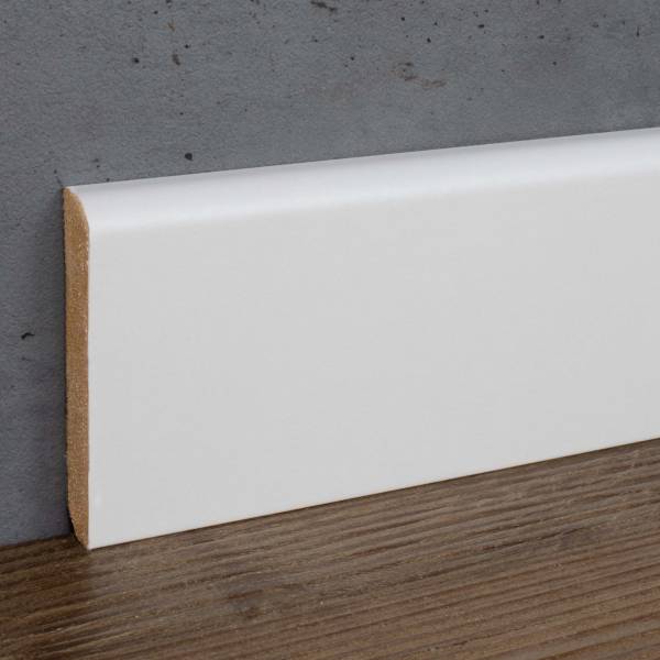 PROVISTON | Sockelleiste | Eckiges Profil | 10 x 58 x 2500 mm | MDF foliert | Weiß | Klassisch PROVISTON | Sockelleiste | Eckiges Profil | 10 x 58 x 2500 mm | MDF foliert | Weiß | Klassisch
