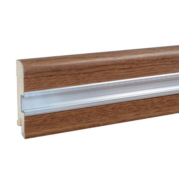 PROVISTON | Licht Sockelleiste "Erfurt" | Echtholzfurnier | 15 x 70 x 2500 mm | Nussbaum | Fußleiste PROVISTON | Licht Sockelleiste "Erfurt" | Echtholzfurnier | 15 x 70 x 2500 mm | Nussbaum | Fußleiste